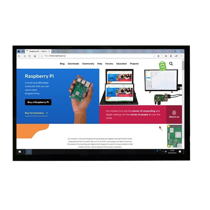 Raspberry Pi 10.1 Inch Capacitive Touch Screen Ips - 新10.1インチ1280 × 800 ips液晶ディスプレイモニター容量性タッチスクリーンラズベリーパイ4B 3B +