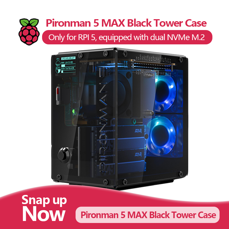 Pironman 5 MAX、Raspberry Pi 5用 - Argon One V3 M.2 Nvme Case のレビューと価格